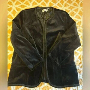 Vintage  Women’s Koret Black Velvet Jacket Size M/L